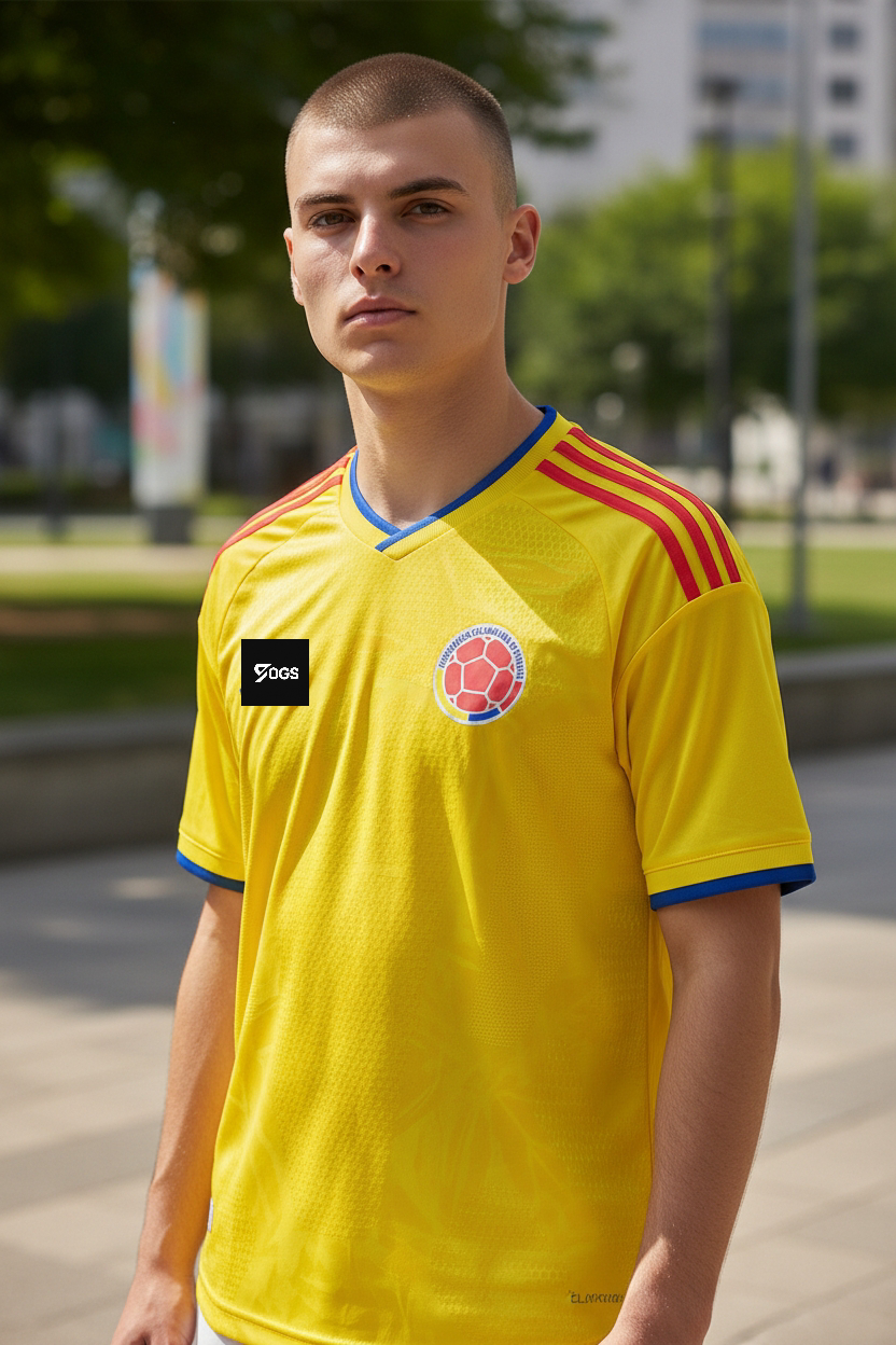 CAMISETA LOCAL SELECCIÓN COLOMBIA 26 VERSIÓN JUGADOR.